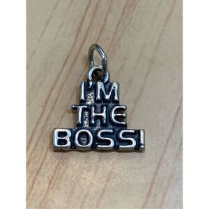 .925 I’m The Boss Sterling Silver Jewelry Charm